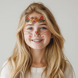Wrapables Waterproof Animal Face Temporary Tattoos for Party Favors, Goodie Bag Stuffers, Easter Basket Stuffers, Halloween Treats (10 Sheets)