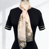 Wrapables Lightweight Vibrant Spring Chiffon Scarf, Cherry Blossoms