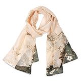 Wrapables Lightweight Vibrant Spring Chiffon Scarf, Cherry Blossoms