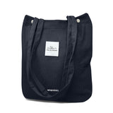 Wrapables Corduroy Tote Bag, Casual Everyday Shoulder Handbag