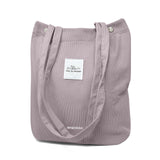 Wrapables Corduroy Tote Bag, Casual Everyday Shoulder Handbag