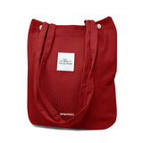 Wrapables Corduroy Tote Bag, Casual Everyday Shoulder Handbag