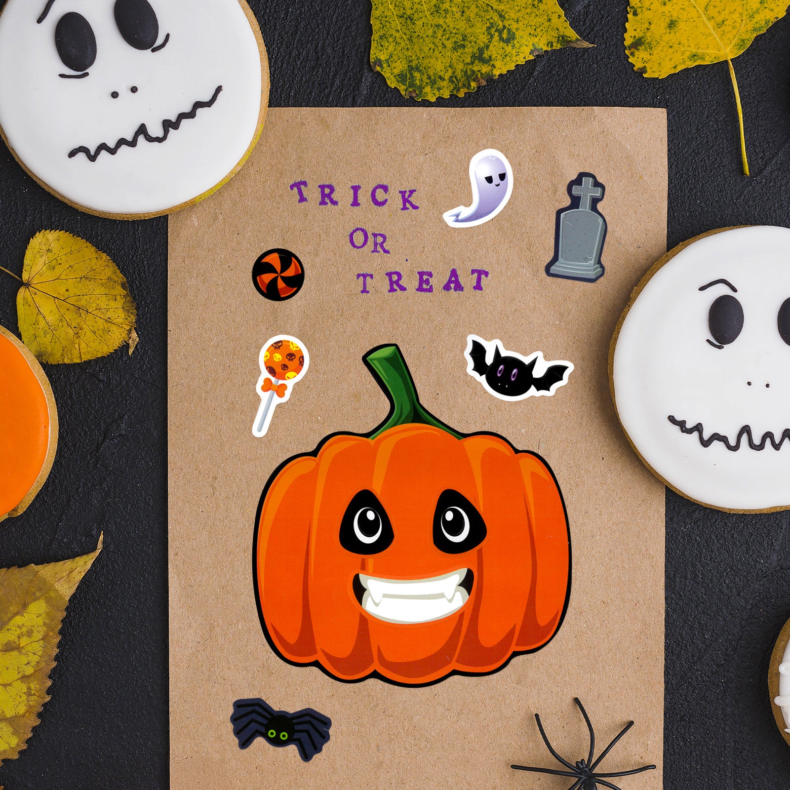 Wrapables Make Your Own Halloween Stickers, DIY Make a Face Sticker Sheets, Halloween Crafts and Activities, Party Favors (24 Sheets), Trick or Treat
