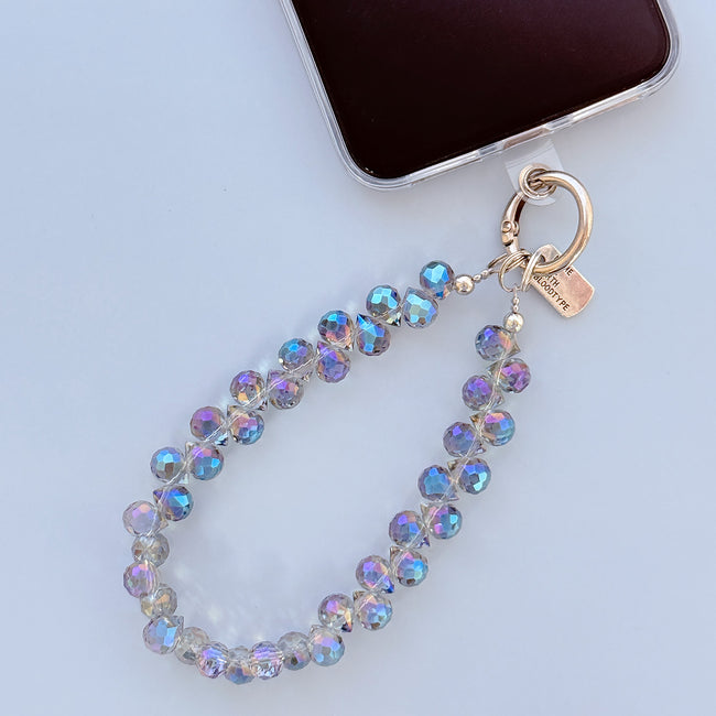 Wrapables Sparkling Beaded Cell Phone Wrist Strap, Keychain, Bag Charm with Lanyard Tether Tab