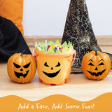 Wrapables Halloween Classic Pumpkin Face Stickers, DIY Halloween Pumpkin Decorating Stickers for Party Supplies, Favors, Trick or Treat (18 Sheets)