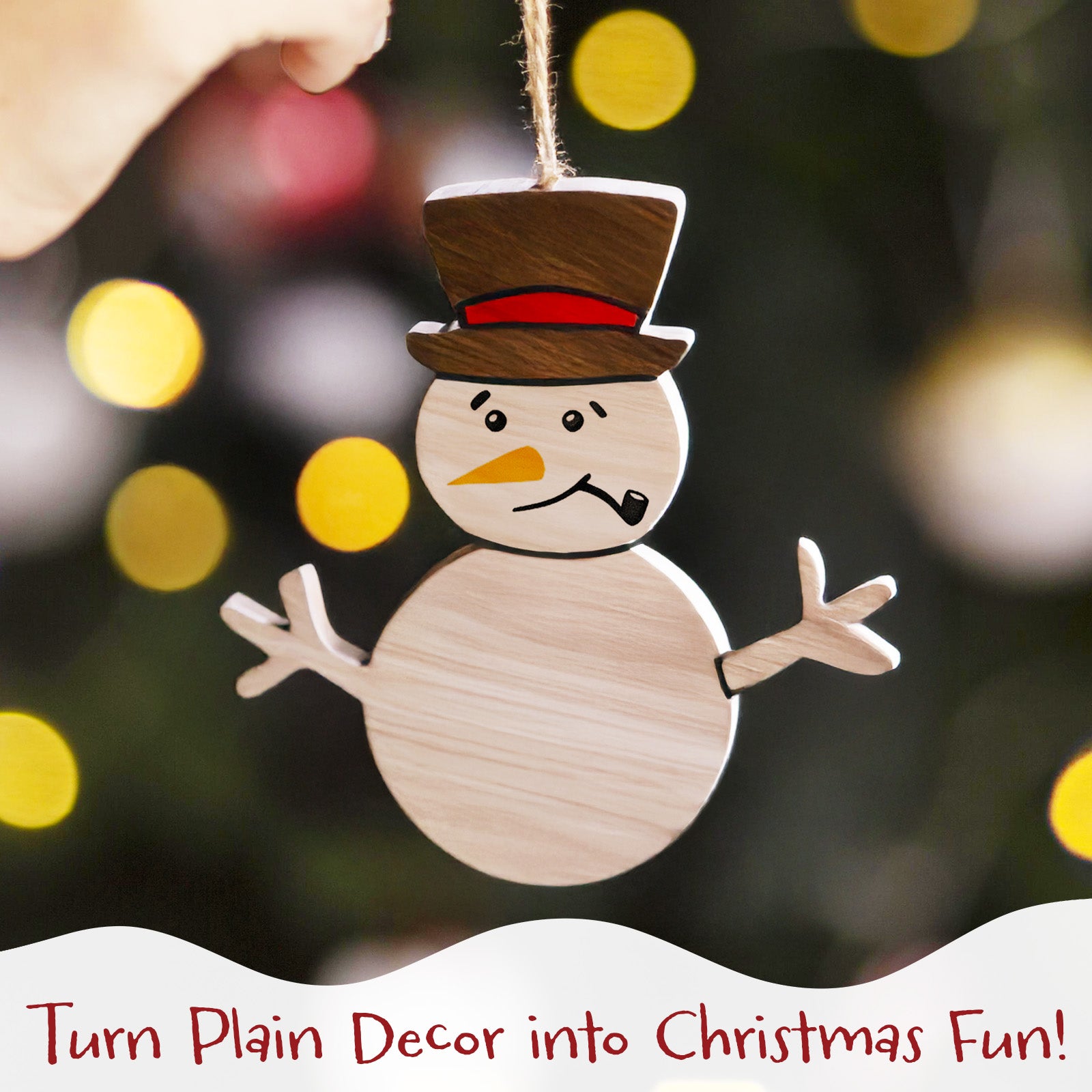 Wrapables Snowman Face Stickers for Crafts, Christmas Decoration for Windows, Refrigerators, Water Bottles, Cups