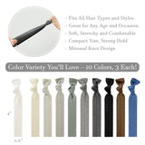Wrapables No Crease Ouchless Elastic Ribbon Hair Ties Ponytail Holders