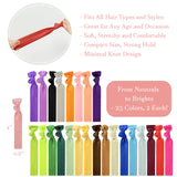 Wrapables No Crease Ouchless Elastic Ribbon Hair Ties Ponytail Holders
