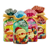 Wrapables Christmas Drawstring Treat Bags for Candy, Cookies, Treats, Gifts and Party Favors (50pcs)