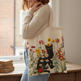 Wrapables Zippered Canvas Tote Bag, Reusable Grocery Shopping Bag
