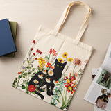 Wrapables Zippered Canvas Tote Bag, Reusable Grocery Shopping Bag