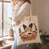Wrapables Zippered Canvas Tote Bag, Reusable Grocery Shopping Bag