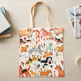 Wrapables Zippered Canvas Tote Bag, Reusable Grocery Shopping Bag