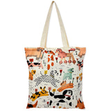 Wrapables Zippered Canvas Tote Bag, Reusable Grocery Shopping Bag