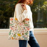 Wrapables Zippered Canvas Tote Bag, Reusable Grocery Shopping Bag