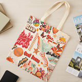 Wrapables Zippered Canvas Tote Bag, Reusable Grocery Shopping Bag