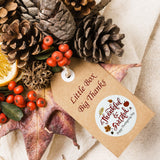 Wrapables 2 Inch Thankful and Grateful Thanksgiving Autumn Thank You Sticker Roll, Sealing Labels for Cards, Bags, Gift Boxes, Party Favors (250pcs)