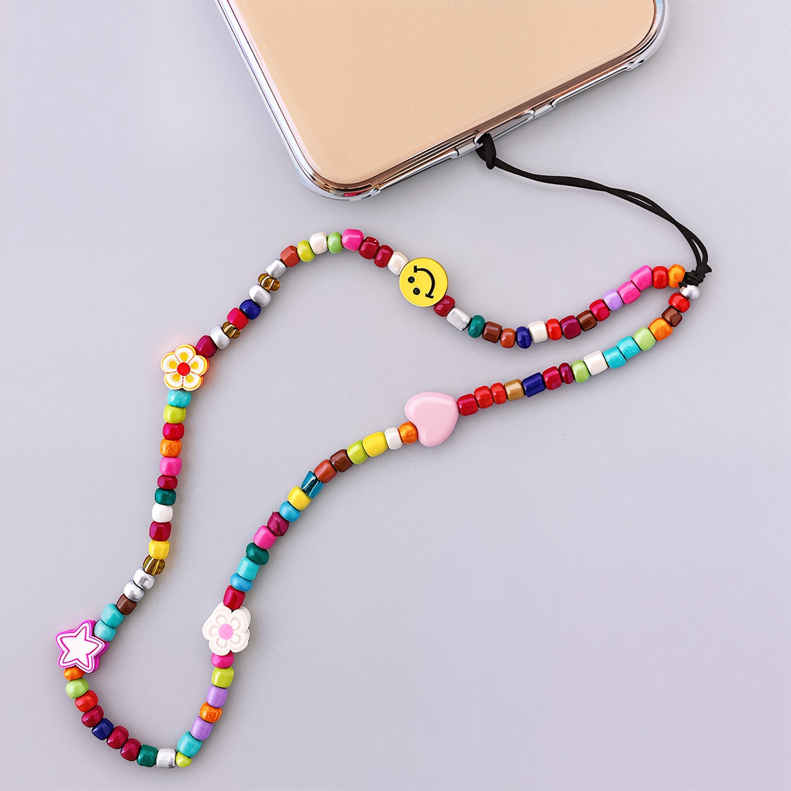 Wrapables Charms and Beads Cell Phone Wrist Strap, Keychain, Bag Charm (Set of 2)