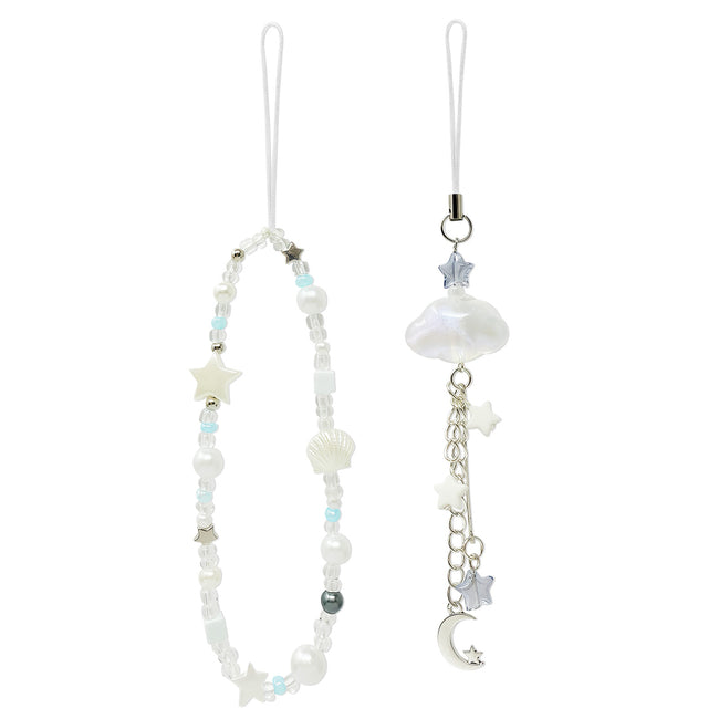Wrapables Cute Aesthetic Y2K Cell Phone Charms, Accessories for Keychain Handbag Pendant (Set of 2)