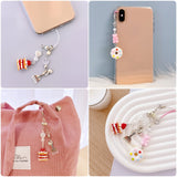 Wrapables Cute Aesthetic Y2K Cell Phone Charms, Accessories for Keychain Handbag Pendant (Set of 2)
