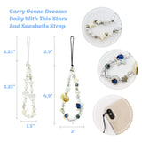 Wrapables Charms and Beads Cell Phone Wrist Strap, Keychain, Bag Charm (Set of 2)