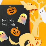 Wrapables Holographic Halloween Sticker Roll, for Sealing Envelopes, Gift Boxes, Journal, Party Decor and Supplies (500pcs)