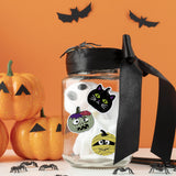 Wrapables Halloween Sticker Roll, Holiday Stickers for Sealing Cards, Envelopes, Gift Boxes, Festive Party Favors (500pcs)