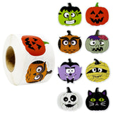 Wrapables Halloween Sticker Roll, Holiday Stickers for Sealing Cards, Envelopes, Gift Boxes, Festive Party Favors (500pcs)