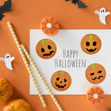 Wrapables Halloween Sticker Roll, Holiday Stickers for Sealing Cards, Envelopes, Gift Boxes, Festive Party Favors (500pcs)