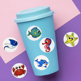 Wrapables Animal Sticker Roll, Stickers for Sealing Cards, Envelopes, Gift Boxes, Festive Party Favors (500pcs)