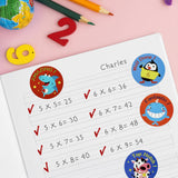 Wrapables Animal Sticker Roll, Stickers for Sealing Cards, Envelopes, Gift Boxes, Festive Party Favors (500pcs)