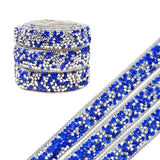 Wrapables 3 Yards Self Adhesive Resin Rhinestone Ribbons, Glittery Bling Tape Strips for DIY Crafts Wedding Party Decoration (3 Rolls)