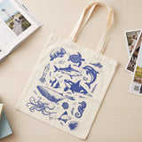 Wrapables Zippered Canvas Tote Bag, Reusable Grocery Shopping Bag
