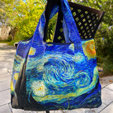 Wrapables Large Foldable Oil Painting Nylon Reusable Grocery Bag