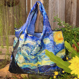 Wrapables Large Foldable Oil Painting Nylon Reusable Grocery Bag