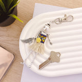 Wrapables Hanging Fashionista Doll Keychain, Crystal Rhinestone Keyring Bag Charm
