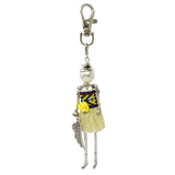 Wrapables Hanging Fashionista Doll Keychain, Crystal Rhinestone Keyring Bag Charm