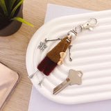 Wrapables Hanging Fashionista Doll Keychain, Crystal Rhinestone Keyring Bag Charm