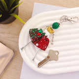 Wrapables Hanging Fashionista Doll Keychain, Crystal Rhinestone Keyring Bag Charm