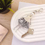 Wrapables Hanging Fashionista Doll Keychain, Crystal Rhinestone Keyring Bag Charm