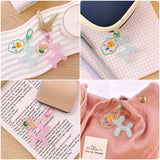 Wrapables Cute Balloon Dog Keychain, Bag Charm Accessory for Purse Handbag Backpack (Set of 2)
