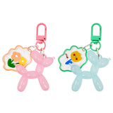 Wrapables Cute Balloon Dog Keychain, Bag Charm Accessory for Purse Handbag Backpack (Set of 2)