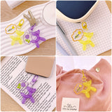 Wrapables Cute Balloon Dog Keychain, Bag Charm Accessory for Purse Handbag Backpack (Set of 2)