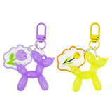 Wrapables Cute Balloon Dog Keychain, Bag Charm Accessory for Purse Handbag Backpack (Set of 2)