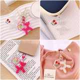 Wrapables Cute Balloon Dog Keychain, Bag Charm Accessory for Purse Handbag Backpack (Set of 2)