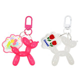 Wrapables Cute Balloon Dog Keychain, Bag Charm Accessory for Purse Handbag Backpack (Set of 2)