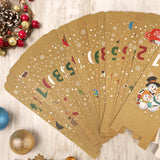 Wrapables Christmas Advent Calendar Countdown Gift Boxes, Winter Buddies