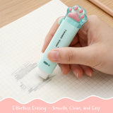 Wrapables Cat Paw Retractable Erasers, Push-Pull Design, Stationery Office Supplies (Set of 4), Pastel