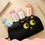 Wrapables Cat Paw Retractable Erasers, Push-Pull Design, Stationery Office Supplies (Set of 4), Pastel