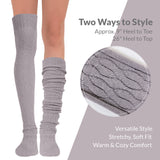 Wrapables Winter Warm Over the Knee Thigh High Long Boot Socks